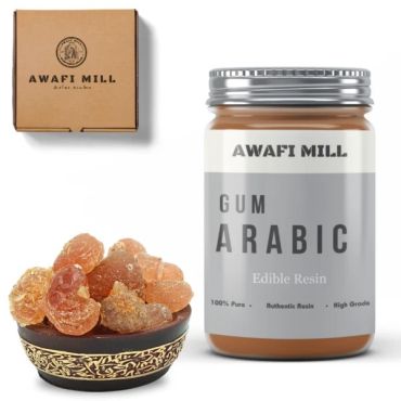 Awafi Mill Arabic Gum Edible Resin Bottle of 100g